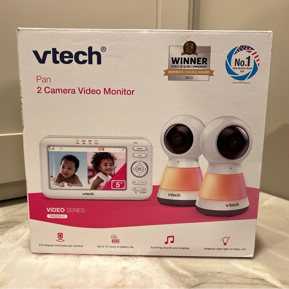 VTech 2 camera video monitor 5” digital